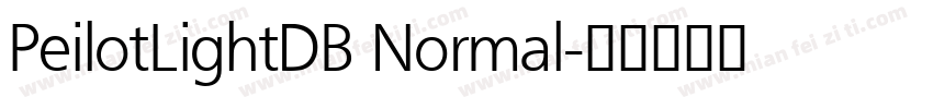 PeilotLightDB Normal字体转换